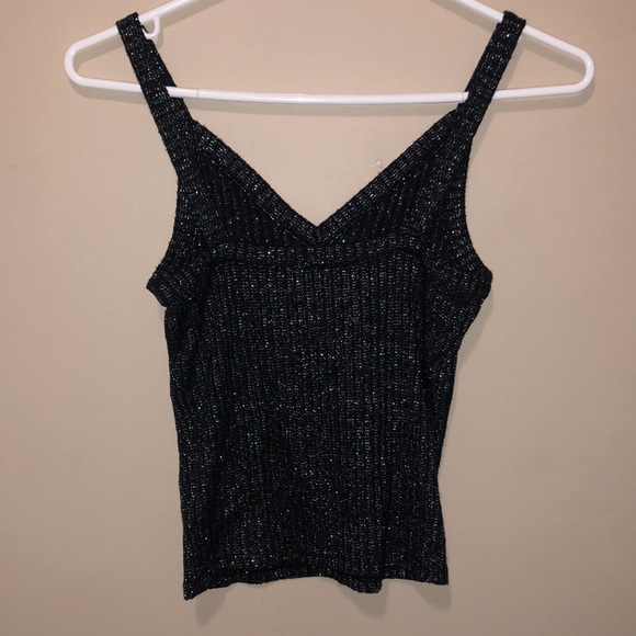 American Eagle Soft & Sexy Ribbed V Neck Tank Top - Picture 2 of 3